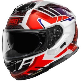 Resim Shoei Gt-Aır 3 Kask Hıke Tc-10 Kapalı Motosiklet Kaskı Beyaz - Kırmızı - Siyah 