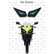 Resim CBR 250R Far Filesi Yeşil-Mavi Göz 