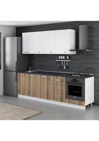 Resim Minar 250 Cm Mutfak Dolabı Beyaz Dore 250-D3 Beyaz 