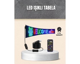 Resim Marsilyan Rgb Kayar Yazılı LED Reklam Ekranı - USB Bağlantılı Esnek Tasarım 