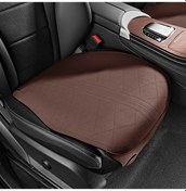 Resim Flip-fur Araba Minderi Dört Mevsim İçin Nefes Alabilir Havalandırma Yastığı, Stil: Ön Yastık Kahverengi 