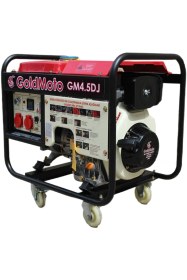 Resim Goldmoto Gm4.5dj 4.5kva Monofaze Marşlı Dizel Jeneratör 