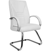 Resim Ads Beyaz Deri Misafir Koltuğu Beyaz 