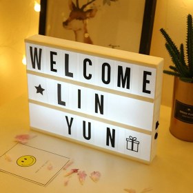 Resim A5 LED Işıklı Yazı Panosu Lightbox 