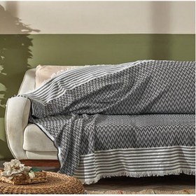 Resim Koltuk Örtüsü Natural Pamuklu Koltuk Şalı Çekyat Örtüsü 170x210cm 