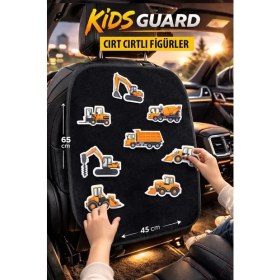Resim Kurra Store Nissan Stanza Hatchback (T11) 1.8 (88 Hp) 1981 Uyumlu Kids Guard Araba Koltuk Arkası Çocuk Eğlence ve Seyahat Aktivite Seti 