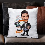 Resim Şapkadan Tavşan Çıkaran Erkek Karikatürlü Yastık 