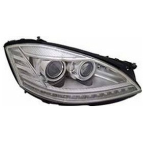 Resim Mercedes W221 Ön Far Elektrikli Motorlu Xenon Tip Ledli Sağ 2009-2011 A2218201059 