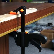 Resim 5 adet F-Kelepçe Seti - Hızlı Çıkarma Ratchet Sıkıştırma Ahşap İşleme Araçları, DIY Ev İyileştirme El Kitapları 