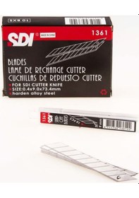 Resim Sdi 30 Derece Açılı Dar Maket Bıçağı Yedeği 9 Mm 10'Lu Paket 