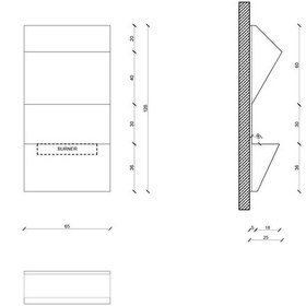 Resim Rehome Korflame Prism Bacasız Şömine 