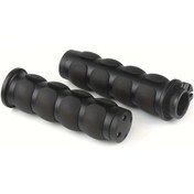 Resim Hightower Flat Siyah Model Evrensel Motosiklet Gidon Tutacakları Özelleştirme Aksesuarları 