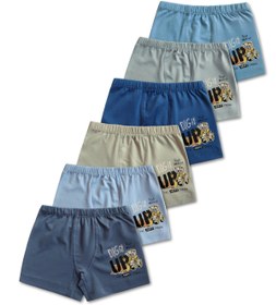 Resim Panfilia %95 Pamuklu Erkek Çocuk Likralı Penye Boxer 6'lı Set / Külot / İç Çamaşır 
