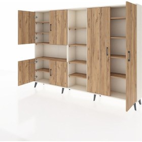 Resim Arges Dolap 13 Raflı 6 Kapaklı 220x30x163 Aytaşı-çam Aytaşı-çam 