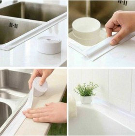 Resim SARFEX Beyaz Su Sızdırmaz Lavabo Kenar Bandı (KUTUSUZ)(3.2M) 