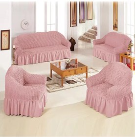 Resim Upmall Bürümcük Koltuk , Çekyat Örtüsü, Kılıfı 3311 Pembe 
