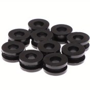 Resim 10 adet Siyah Motosiklet Yan Kapak Kauçuk Grommetler Gasket Fairings for HONDA için for SUZUKI CBR GSXR Ninja ZX YZF Kawasaki Tüm Yollara Araçlar 