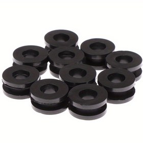 Resim 10 adet Siyah Motosiklet Yan Kapak Kauçuk Grommetler Gasket Fairings for HONDA için for SUZUKI CBR GSXR Ninja ZX YZF Kawasaki Tüm Yollara Araçlar 