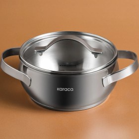 Resim Karaca Kuzina Indüksiyon Tabanlı Çelik Tencere 18 cm 2, 0 Lt 