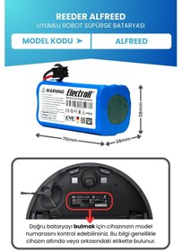 Resim Reeder Alfreed Uyumlu Batarya Standar Kapasite 2600mah 