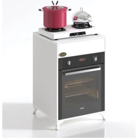 Resim Kenzlife ankastre modülü kabini lantanyum byz fırın ocak dolabı sabit tabla ayaklı 