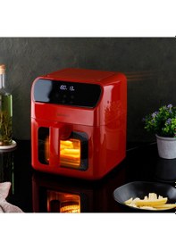Resim Robwell AS28 1500W Airfryer Halojen Isı Sistemli Hava Fritözü (Robx Türkiye Garantili) 