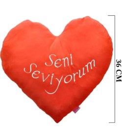 Resim 1153K Kalp Yastık 36X36 cm 