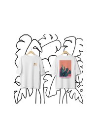 Resim Samsara Serisi No:10 T-shirt - Gri 