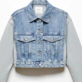 Resim Mango Markalı İki Renkli Denim Mont 