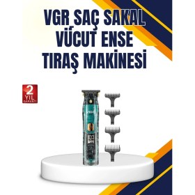 Resim Urfakent Vgr V-695 Profesyonel Tıraş Makinesi Seramik Bıçaklı Turbo Güçlü Motor 