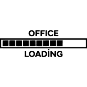 Resim Office Loading Sticker 10 x 3 cm 