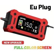 Resim Dashanshop 12v 15a Akıllı Tam Renkli Ekran Şarj Cihazı Araba Pil Şarj Bakım Desülfüratör 42ah 200ah 