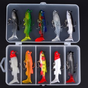 Resim 10'lu Paket Yumuşak Olta Yemi - Yeni Yapay Balıkçılık Yemleri 