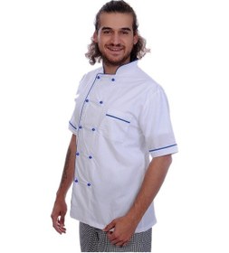Resim Aşçı Ceket Kısa Kol Sax Biyeli 