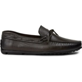 Resim Deery Hakiki Deri Haki Erkek Loafer Ayakkabı - 01647MHAKC02 