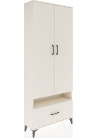 Resim Arges Dolap 3 Raflı Tek Çekmeceli Tek Askılı 88x30x221 Aytaşı... Aytaşı 