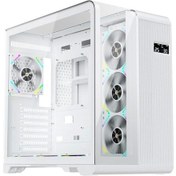 Resim Ontech - 1st Player Rt7 Beyaz Dıgıtal 850w 80+ Gold Full Modüler 4x12cm Argb 3 Taraflı Temperli Cam 