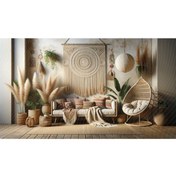 Resim Venspor Bohem Tarzı Makrome Dekoratif Salon Arkaplan, 200x150cm, Fon, Duvar Örtüsü 