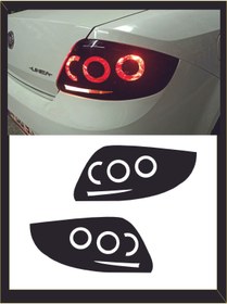 Resim Fiat Linea Stop Farı Led Görünümlü Folyo Kaplama - Stop Kaplama -model 2 