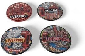 Resim Liverpool Magnet Set 1-4'lü Buzdolabı Magnet Liverpool 