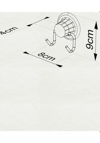 Resim Ömür Boyu Paslanmaz Vakumlu Banyo Tuvalet Havlu Askısı 2 Li Krom Gümüş 