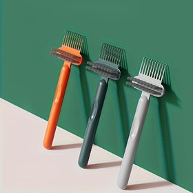 Resim 1/2/3 adet Saç Fırçası Temizleyici Aracı Saç Fırçası Temizleme Tırmığı Saç Kirini Çıkaran Tarak Gömülü Araç Salon Ev Seçimi Plastik Sap 