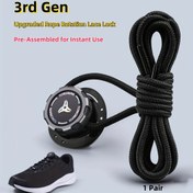 Resim 6 adet/1 çift Düğüm Olmadan Ayarlanabilir Ayakkabı Bağları - Spor ve Dış Mekan Aktiviteleri İçin Hızlı Ayar - Hafif, Düz Renk, Önceden Ayarlanmış - Erkekler ve Kadınlar İçin Çok Yönlü Uyum | Şık Ayakkabı Tasarımı | Pil Gerektirmeyen Ayarlanabilir Bağ Sistemi 