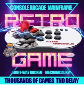Resim Leons Joystic Led Işıklı Oyun Konsolu Kablolu Hd Mini Konsol Kristal Topuz Game Console 