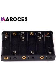 Resim Maroces-Ic-234B Pil Yuvası 6 Lı Kalem Pil Yan Yana (Aa) 