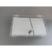 Resim MAZERONREKLAM Playstation slim Ps5 pleksi güvenlik kutusu kilitli 
