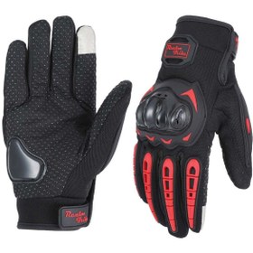 Resim Realm Tribe Motor Eldiveni Profesyonel Korumalı Dokunmatik Motosiklet Eldiveni 