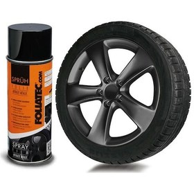 Resim Foliatec Jant Metal Sprey Folyo Yüzey Kaplama Seti 2x400ml. Antrasit Metal Mat 