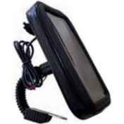 Resim Motosiklet Kapalı Unıversal Şarjlı Telefon Tutucu Ayna Bağlantı Aparatlı Motor Telefon Tutucu 