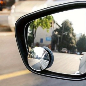 Resim Geniş Açılı 360 Derece Ayarlanabilir Küçük Yuvarlak Kör Nokta Arka Görüş Aynası, Geri Vites Yardımcı Konveks Araba Dikiz Aynası 